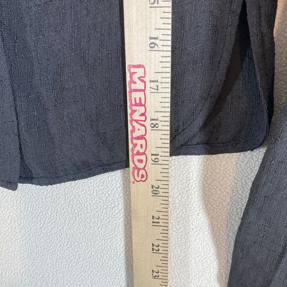 Emporio Armani Blazer Women's 4 (40 Italy) Br Textured 3 Button Cropped - Picture 4 of 8